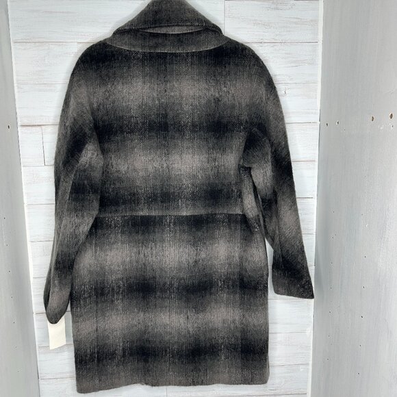 NWT Marc New York Oversized Jacket Emma Brushed Wool Blend Plaid Coat Size 10 - Picture 9 of 16